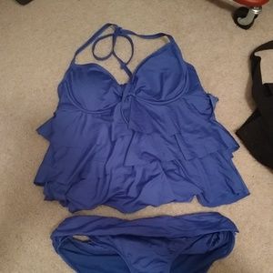 Royal blue tankini